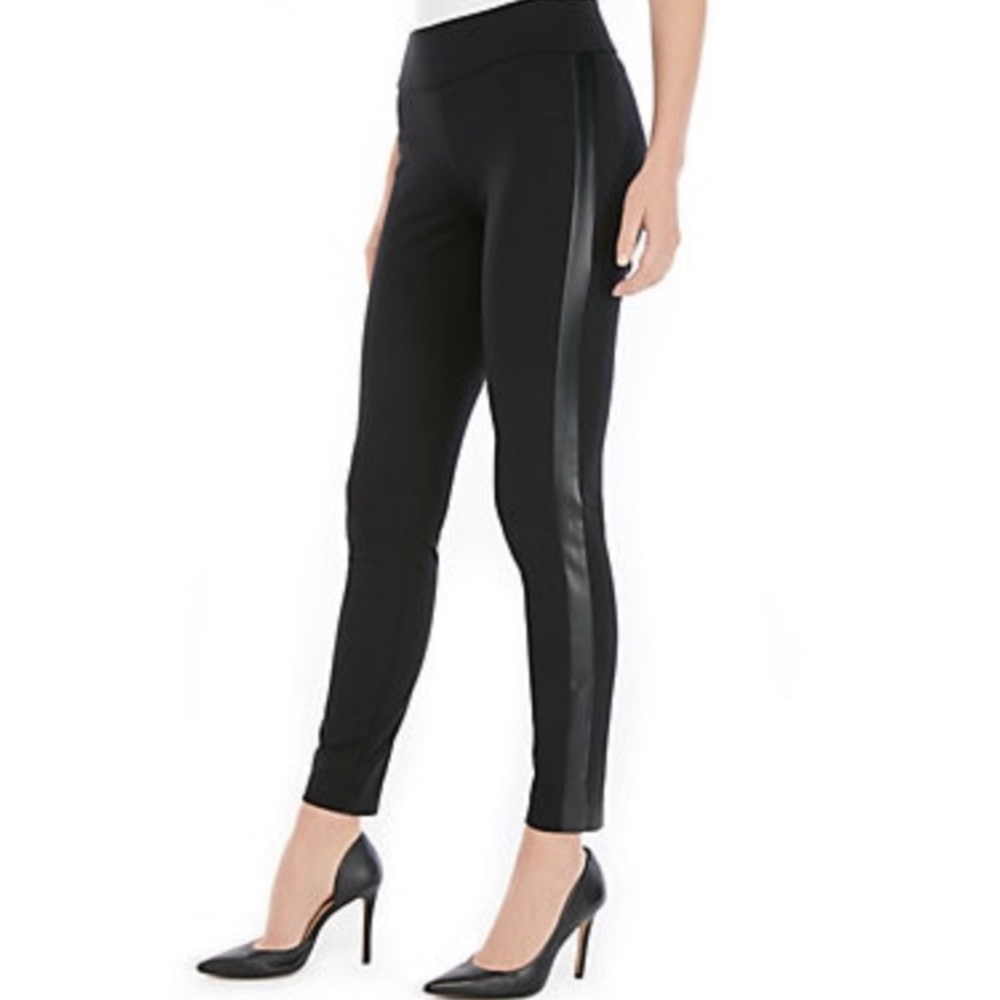 The Limited Leather Side Panel Stretch Pants